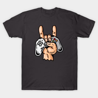 Playing Game Vector Art T-Shirt